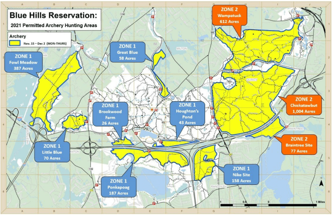 DCR Announces 2021 Deer Management Plan for Blue Hills Reservation